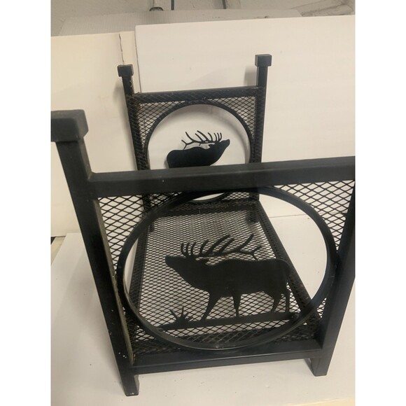 ELK Firewood Log Rack, Iron Wood Lumber Storage Holder Fireplace, Heavy Duty ... - Picture 9 of 16